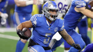 Detroit Lions Running Back Action Wallpaper