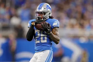 Detroit Lions Running Back In Action Wallpaper