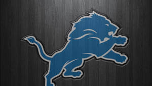 Detroit Lions Wooden Canvas Wallpaper