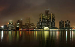 Detroit Michigan Across American Waters Wallpaper