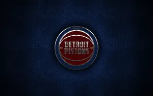Detroit Pistons Darker Shade Logo Wallpaper