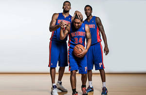 Detroit Pistons Group Photograph Wallpaper