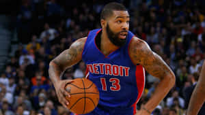 Detroit Pistons Marcus Morris Number 13 Wallpaper