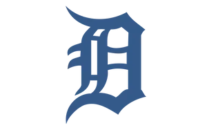 Detroit Tigers Logo In Blue Gothic Font Wallpaper