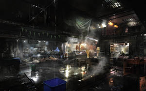 Deus Ex Mankind Divided Utulek Market Wallpaper