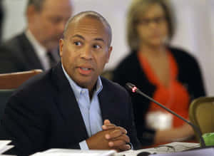 Deval Patrick At A Meeting Wallpaper