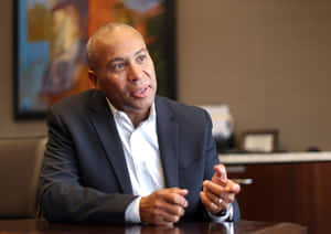 Deval Patrick Conversing With Someone Wallpaper