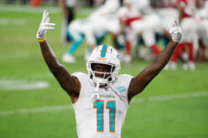 Devante Parker Celebration Miami Dolphins Wallpaper