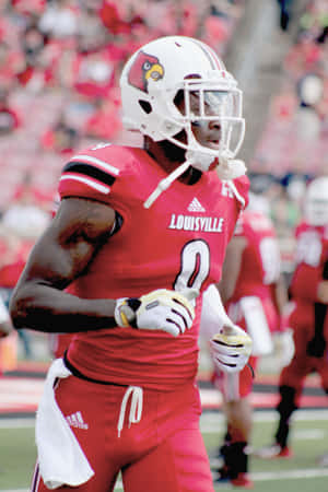 Devante Parker Louisville Football Action Wallpaper