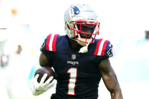 Devante Parker New England Patriots Action Wallpaper