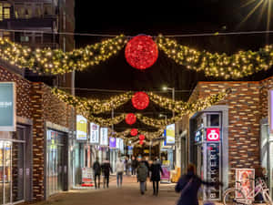 Deventer Holiday Street Lights Wallpaper