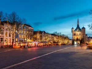Deventer Twilight Cityscape Wallpaper
