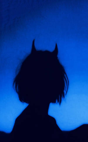 Devil Girl Silhouette Tumblr Iphone Wallpaper