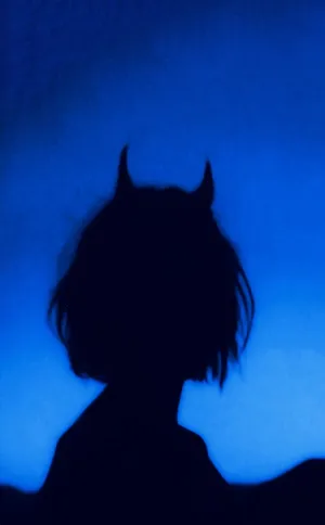 Devil Girl Silhouette Tumblr Iphone Wallpaper