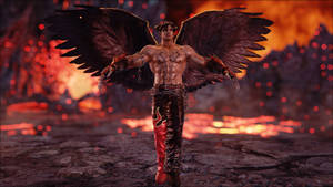 Devil Jin Kazama In Apocalypse City Wallpaper