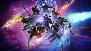 Devil May Cry5 Action Packed Artwork Wallpaper