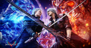 Devil May Cry5 Epic Showdown Wallpaper