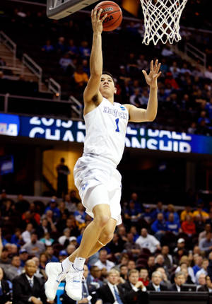 Devin Booker In White Kentucky Jersey Wallpaper