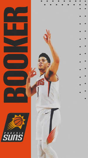 Devin Booker Shines Digital On The Court And Off With His Trusty Iphone Wallpaper