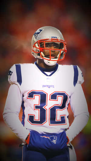 Devin Mccourty In Action On The Field Wallpaper