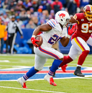 Devin Singletary Buffalo Bills Action Run Wallpaper