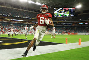 Devonta Smith Touchdown Celebration Wallpaper