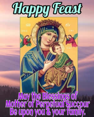 Devotion To Our Lady Of Perpetual Help Wallpaper