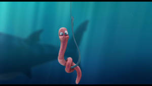 Dewey The Worm Shark Tale Wallpaper