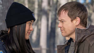 Dexter Morgan And Love Interest Wallpaper