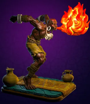 Dhalsim Fire Breath Street Fighter Wallpaper
