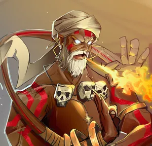 Dhalsim Fire Breathing Yoga Master Wallpaper