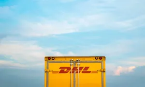 Dhl Courier Truck Doors Wallpaper