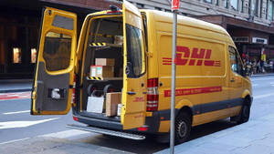 Dhl Delivery Van Wallpaper