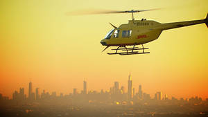 Dhl Helicopter Delivery Wallpaper