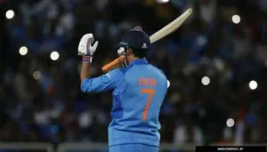 Dhoni 7 Holding His Bat Wallpaper