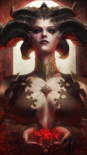 Diablo4 Lilith Character Artwork Wallpaper