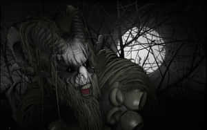 Diabolical Monster With Horns [wallpaper] Wallpaper