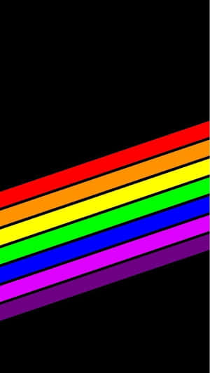 Diagonal Rainbow Lgbt Iphone Wallpaper