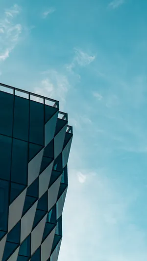 Diamond Building Simple Phone Wallpaper