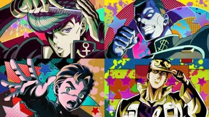 Diamond Is Unbreakable - Joestar Group In Action Wallpaper