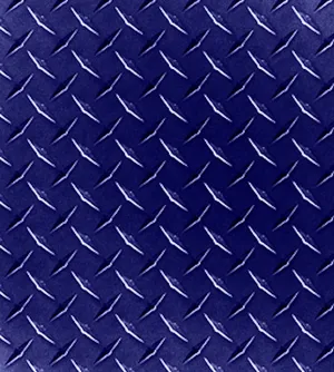 Diamond Plate Blue Metal Design Wallpaper