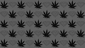 Diamond Supply Co Logo Black Cannabis Wallpaper