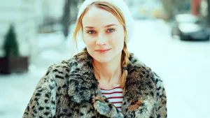 Diane Kruger Beanie Wallpaper