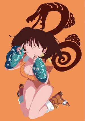Diane, The Serpent's Sin Of Envy, From Seven Deadly Sins Wallpaper
