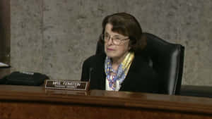Dianne Feinstein Attending Congress Meeting Wallpaper