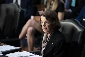 Dianne Feinstein Talking To Microphone Wallpaper