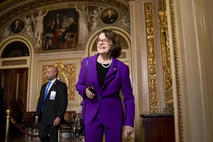 Dianne Feinstein Wearing Violet Suit Wallpaper