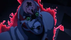 Diavolo And King Crimson From Jojo's Bizarre Adventure Wallpaper