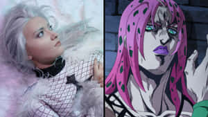 Diavolo From Jojo's Bizarre Adventure In A Fierce Pose Wallpaper