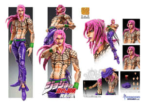 Diavolo, The Enigmatic Antagonist From Jojo's Bizarre Adventure, Poses Dramatically. Wallpaper